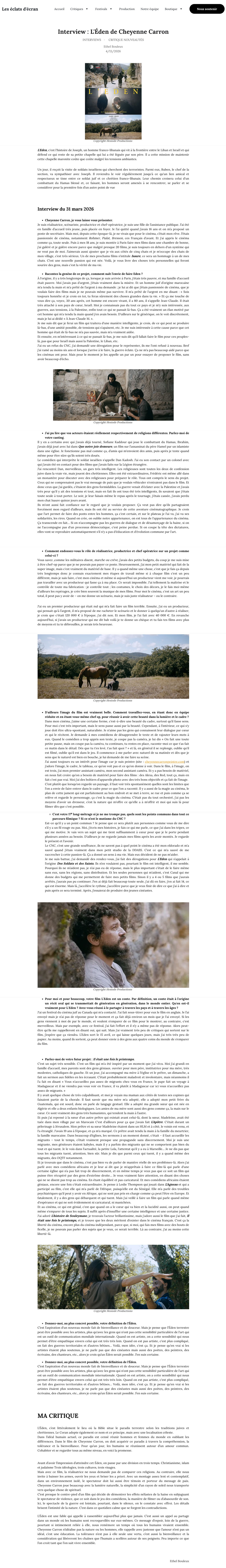 LES ECLATS D'ECRAN